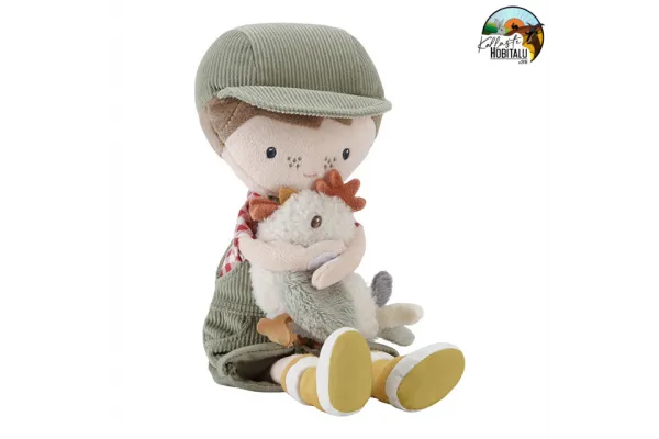 Little Dutch lelle lauksaimnieks Džims ar vistu 35 cm ´Little Farm´