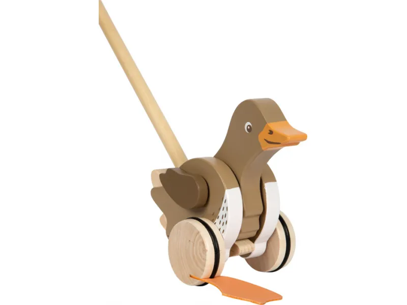 Push-Along Duck with Moving Head