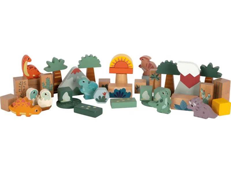 Wooden Building Blocks "Dino"