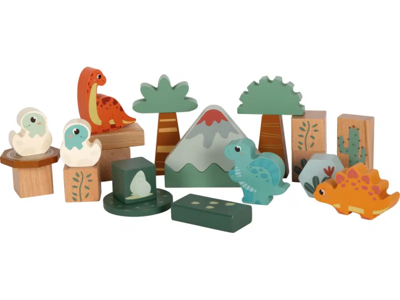 Wooden Building Blocks "Dino"