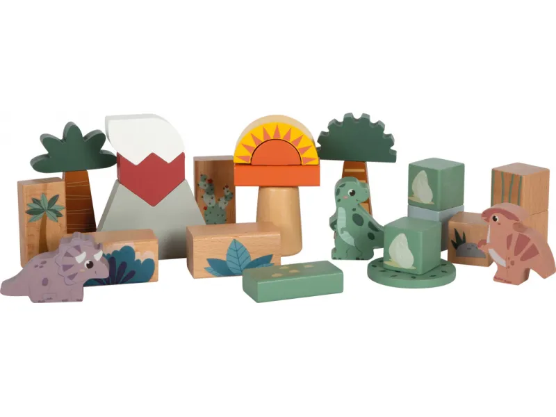 Wooden Building Blocks "Dino"