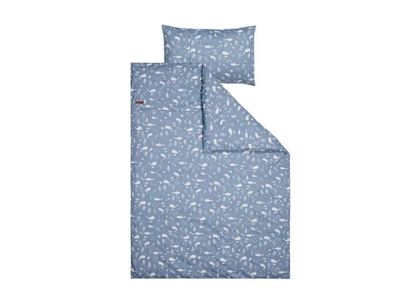 Cot duvet cover Ocean Blue 100×140 cm + 40×60 cm