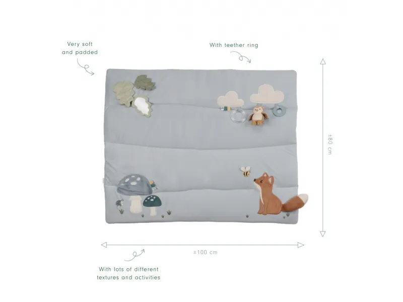 Little Dutch Playpen mat ´Forest Friends´ 75×95 cm GRS