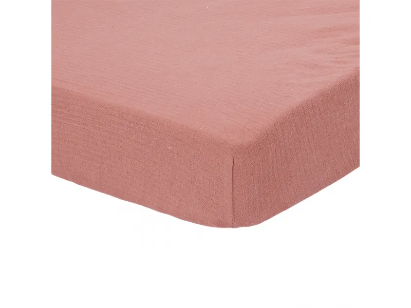 Little Dutch pieguļošs palags ´Pure Pink Blush´ 70 x 140/150 cm