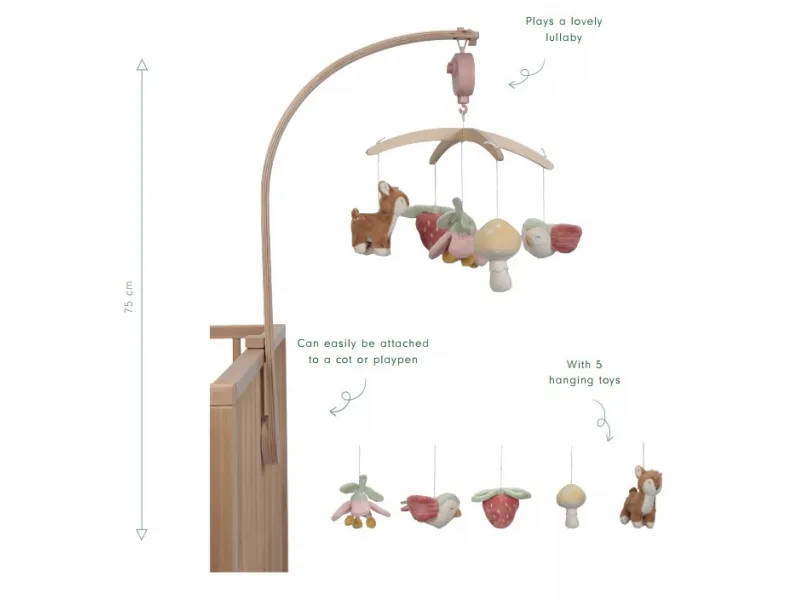 Little Dutch Muzikālais mobilis 'Pasaku dārzs' FSC
