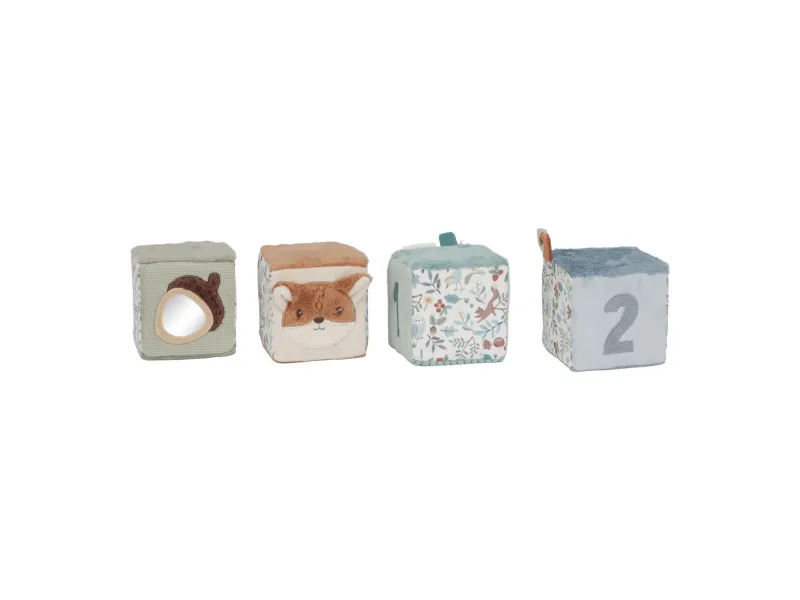 Little Dutch Set of soft cubes ´Forest Friends´ GRS