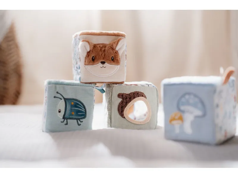 Little Dutch Set of soft cubes ´Forest Friends´ GRS