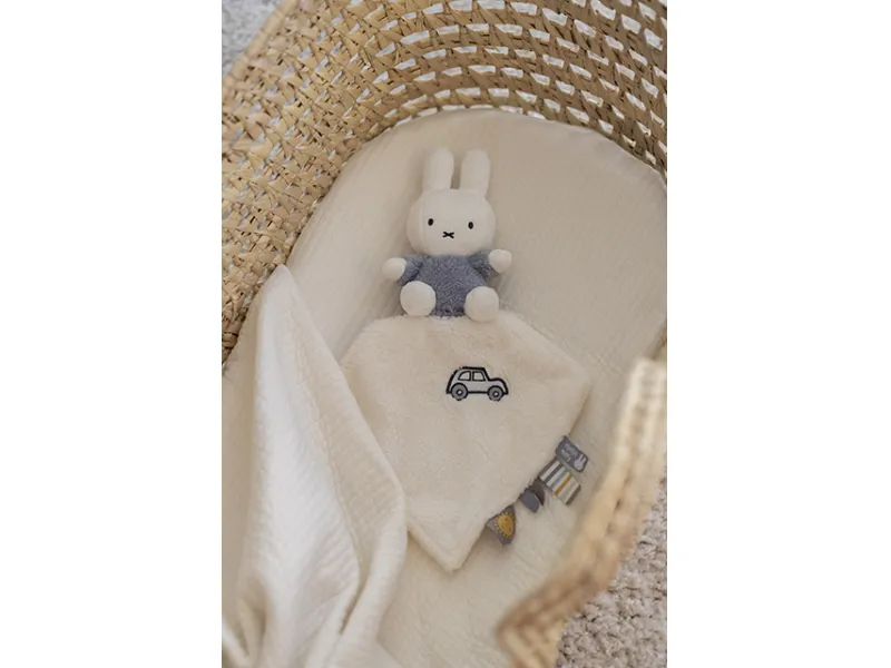 Little Dutch cuddle cloth ´Miffy Fluffy Blue´