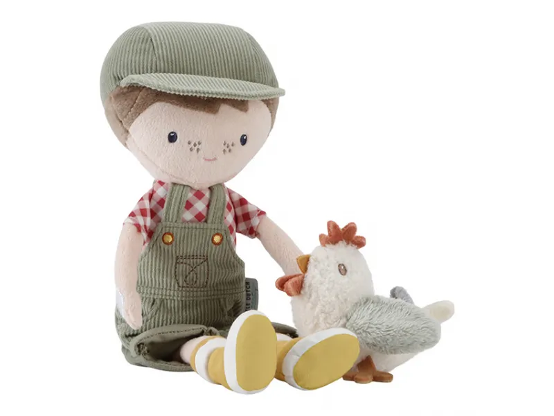 Little Dutch lelle lauksaimnieks Džims ar vistu 35 cm ´Little Farm´