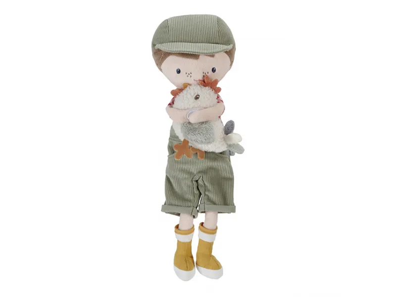 Little Dutch lelle lauksaimnieks Džims ar vistu 35 cm ´Little Farm´