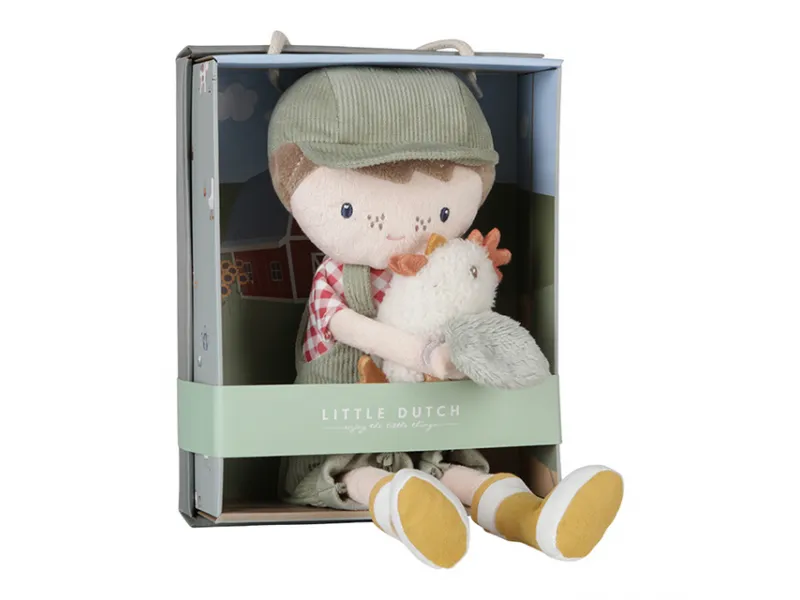 Little Dutch lelle lauksaimnieks Džims ar vistu 35 cm ´Little Farm´