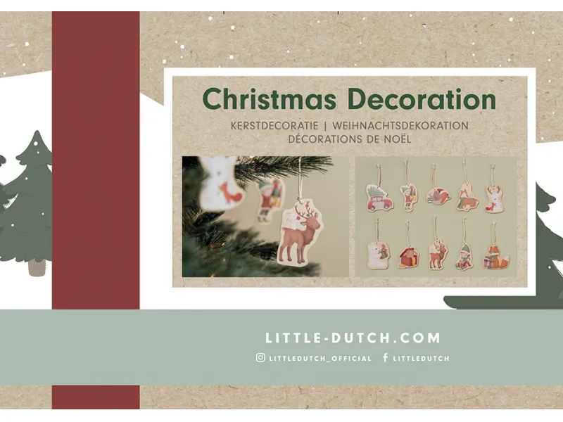 Wooden Christmas Ornaments ´Little Dutch´