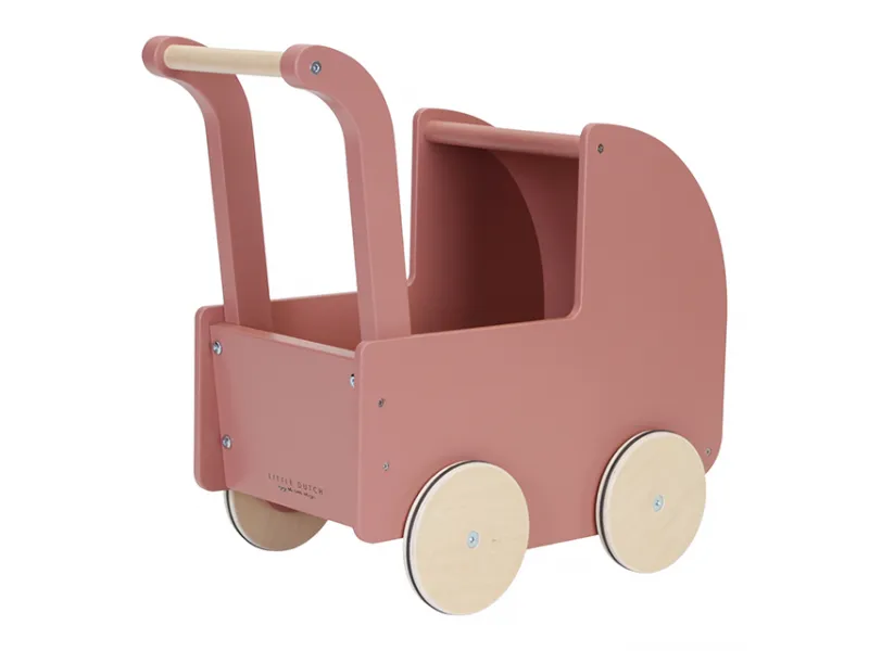 Little Dutch wooden doll pram incl. textiles and doll FSC