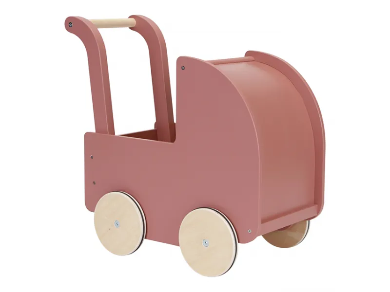 Little Dutch wooden doll pram incl. textiles and doll FSC